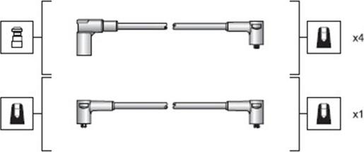 Magneti Marelli 941318111028 - Комплект проводів запалювання autozip.com.ua