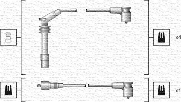 Magneti Marelli 941318111140 - Комплект проводів запалювання autozip.com.ua