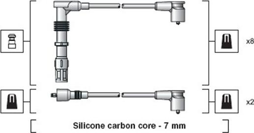 Magneti Marelli 941318111158 - Комплект проводів запалювання autozip.com.ua