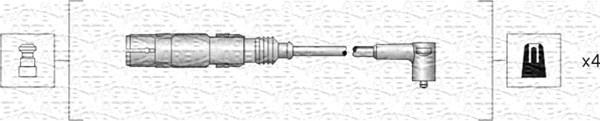 Magneti Marelli 941318111164 - Комплект проводів запалювання autozip.com.ua