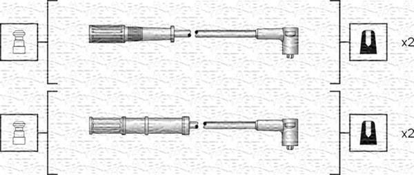 Magneti Marelli 941318111161 - Комплект проводів запалювання autozip.com.ua