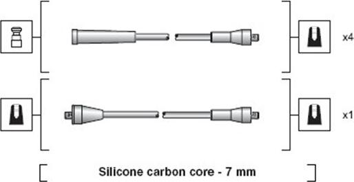 Magneti Marelli 941318111168 - Комплект проводів запалювання autozip.com.ua