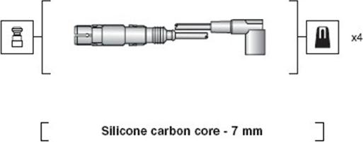 Magneti Marelli 941318111163 - Комплект проводів запалювання autozip.com.ua