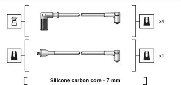 Magneti Marelli 941318111118 - Комплект проводів запалювання autozip.com.ua