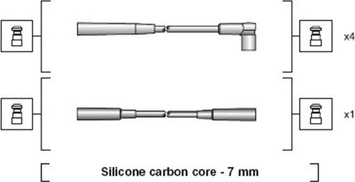 Magneti Marelli 941318111124 - Комплект проводів запалювання autozip.com.ua