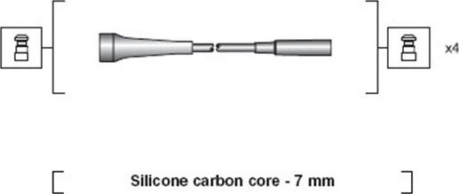 Magneti Marelli 941318111266 - Комплект проводів запалювання autozip.com.ua
