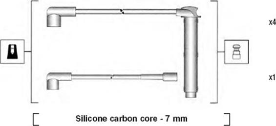Magneti Marelli 941255110821 - Комплект проводів запалювання autozip.com.ua