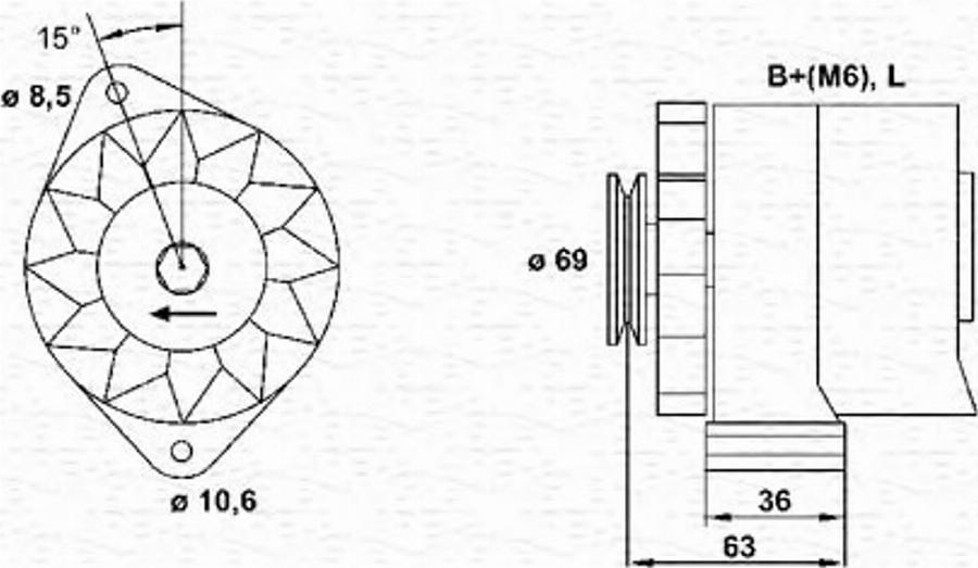 Magneti Marelli 943346033010 - Генератор autozip.com.ua