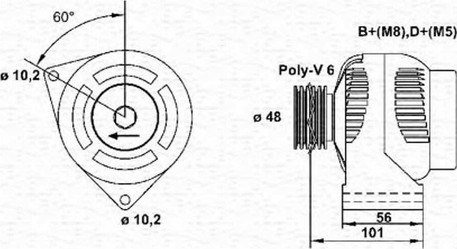 Magneti Marelli 943355079010 - Генератор autozip.com.ua