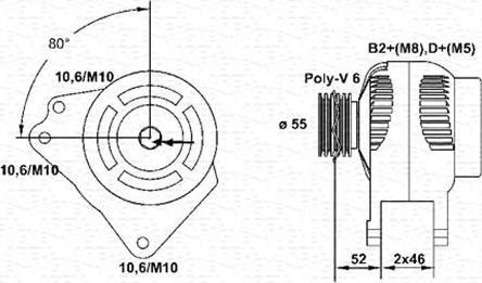 Magneti Marelli 943355144010 - Генератор autozip.com.ua