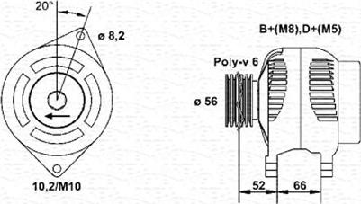 Magneti Marelli 943356568010 - Генератор autozip.com.ua