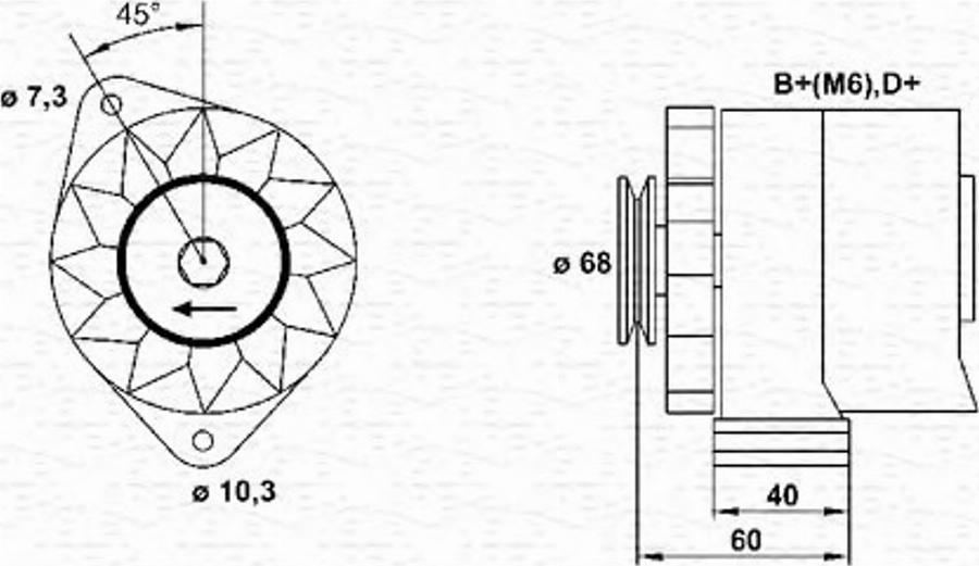 Magneti Marelli 943356150010 - Генератор autozip.com.ua