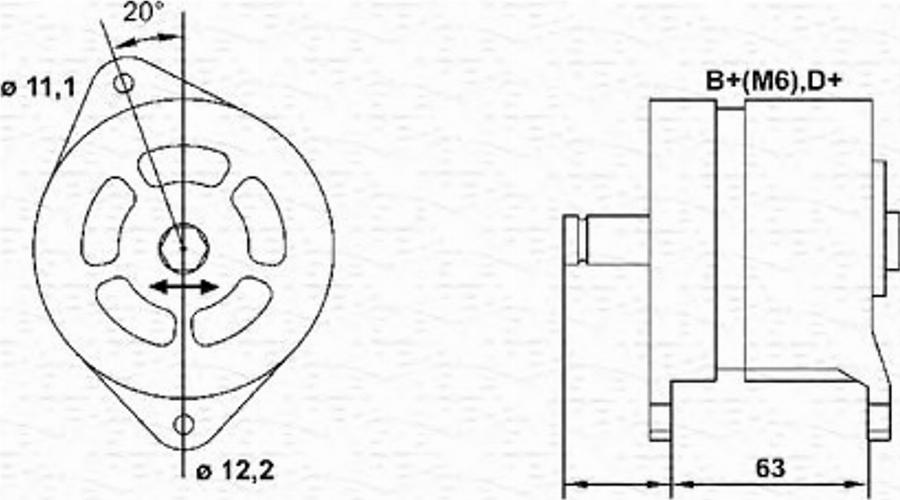 Magneti Marelli 943 35 777 201 0 - Генератор autozip.com.ua