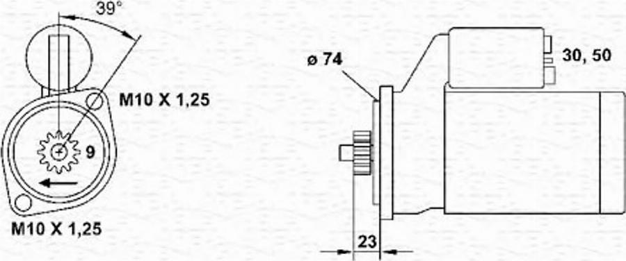 Magneti Marelli 943241092010 - Стартер autozip.com.ua