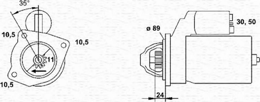 Magneti Marelli 943251441010 - Стартер autozip.com.ua