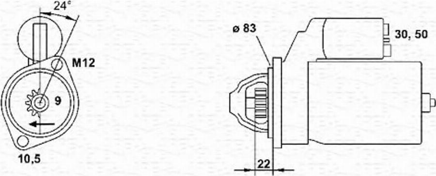 Magneti Marelli 943251438010 - Стартер autozip.com.ua