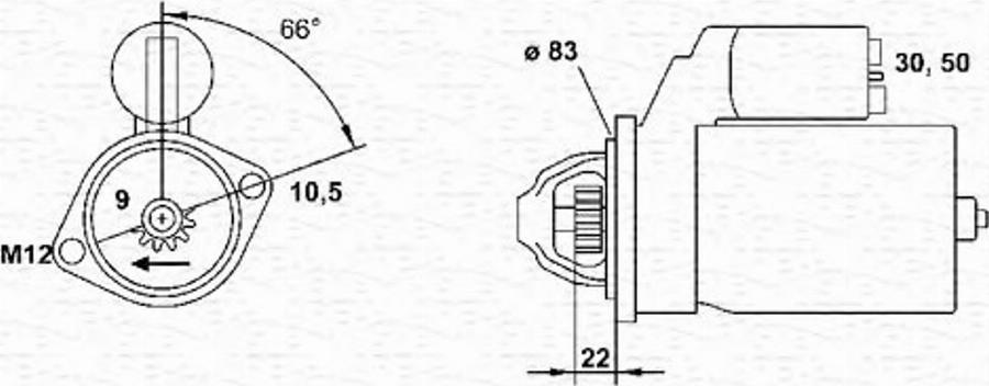 Magneti Marelli 943251644010 - Стартер autozip.com.ua