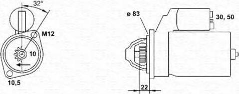 Magneti Marelli 943251659010 - Стартер autozip.com.ua