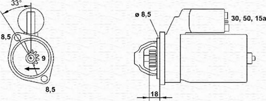 Magneti Marelli 943251048010 - Стартер autozip.com.ua