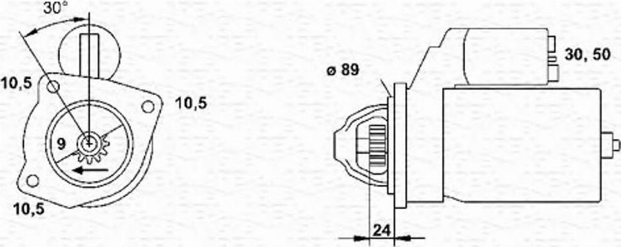Magneti Marelli 943251075010 - Стартер autozip.com.ua