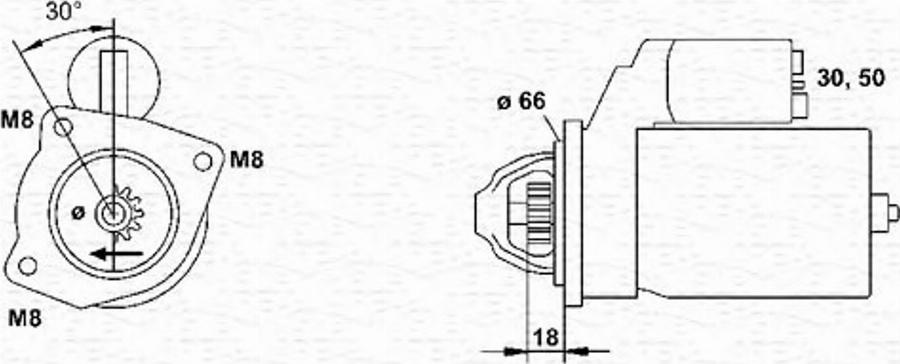 Magneti Marelli 943251110010 - Стартер autozip.com.ua