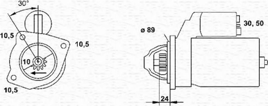 Magneti Marelli 943251122010 - Стартер autozip.com.ua
