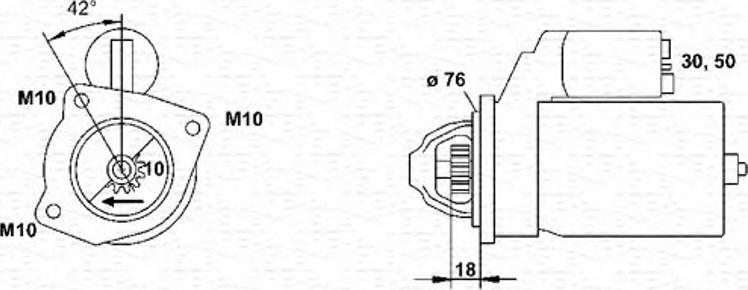 Magneti Marelli 943251335010 - Стартер autozip.com.ua