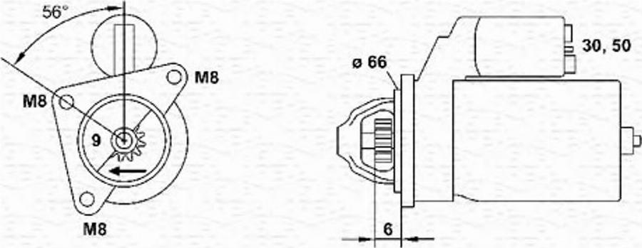 Magneti Marelli 943253104010 - Стартер autozip.com.ua