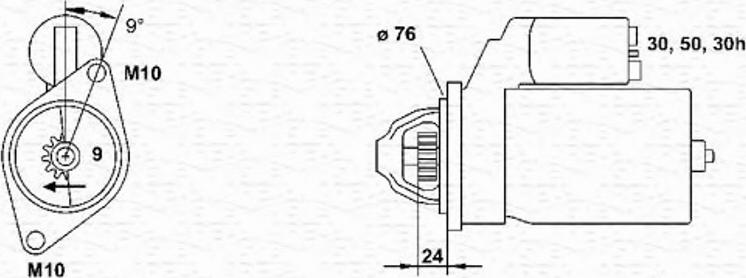 Magneti Marelli 943253133010 - Стартер autozip.com.ua