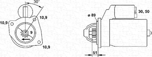 Magneti Marelli 943252201010 - Стартер autozip.com.ua