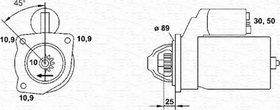 Magneti Marelli 943252274010 - Стартер autozip.com.ua