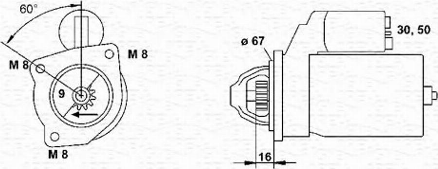 Magneti Marelli 943220735010 - Стартер autozip.com.ua