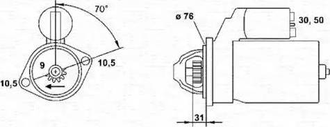 Magneti Marelli 943221332010 - Стартер autozip.com.ua