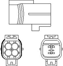 Magneti Marelli 466016355163 - Лямбда-зонд, датчик кисню autozip.com.ua