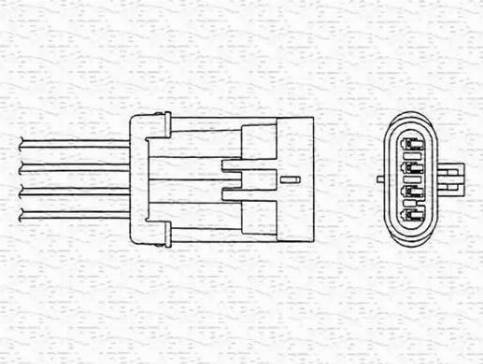 Magneti Marelli 460001893010 - Лямбда-зонд, датчик кисню autozip.com.ua