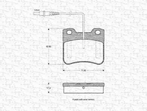 Magneti Marelli 430216170528 - Гальмівні колодки, дискові гальма autozip.com.ua