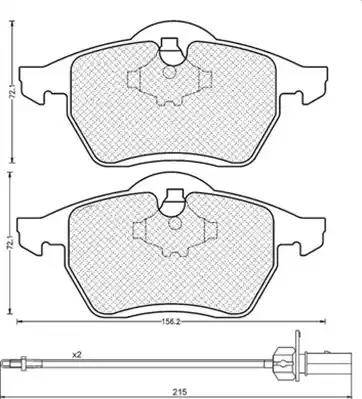 Magneti Marelli 430216170313 - Гальмівні колодки, дискові гальма autozip.com.ua