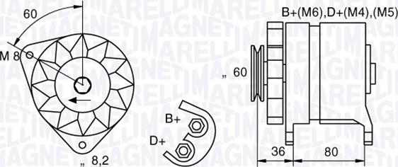 Magneti Marelli 054022604010 - Генератор autozip.com.ua