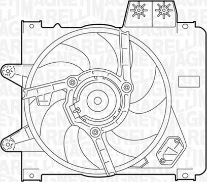 Magneti Marelli 069402283010 - Вентилятор, охолодження двигуна autozip.com.ua