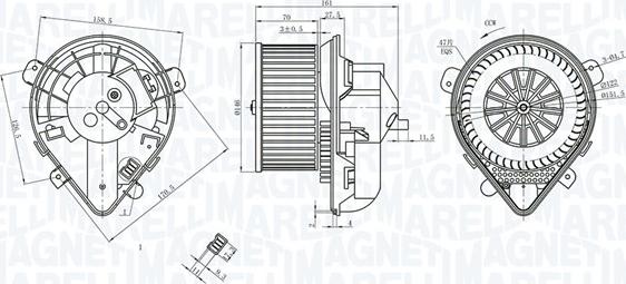 Magneti Marelli 069412403010 - Вентилятор салону autozip.com.ua