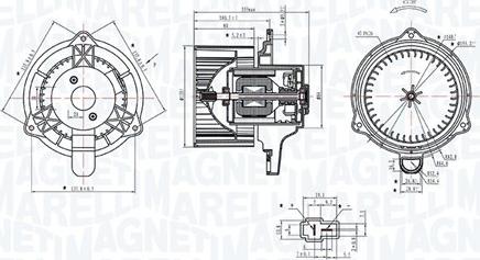 Magneti Marelli 069412340010 - Вентилятор салону autozip.com.ua