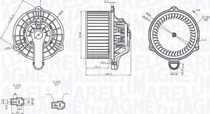 Magneti Marelli 069412359010 - Вентилятор салону autozip.com.ua