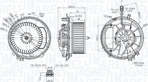 Magneti Marelli 069412245010 - Вентилятор салону autozip.com.ua