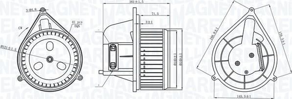 Magneti Marelli 069412206010 - Вентилятор салону autozip.com.ua