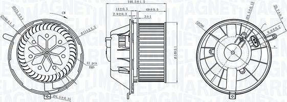 Magneti Marelli 069412229010 - Вентилятор салону autozip.com.ua