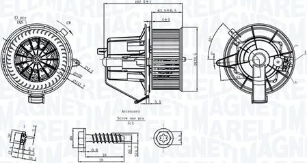 Magneti Marelli 069412224010 - Вентилятор салону autozip.com.ua