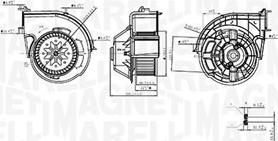 Magneti Marelli 069412761010 - Вентилятор салону autozip.com.ua