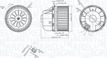 Magneti Marelli 069412729010 - Вентилятор салону autozip.com.ua