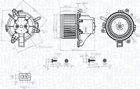 Magneti Marelli 069412779010 - Вентилятор салону autozip.com.ua