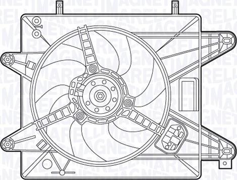 Magneti Marelli 069422488010 - Вентилятор, охолодження двигуна autozip.com.ua